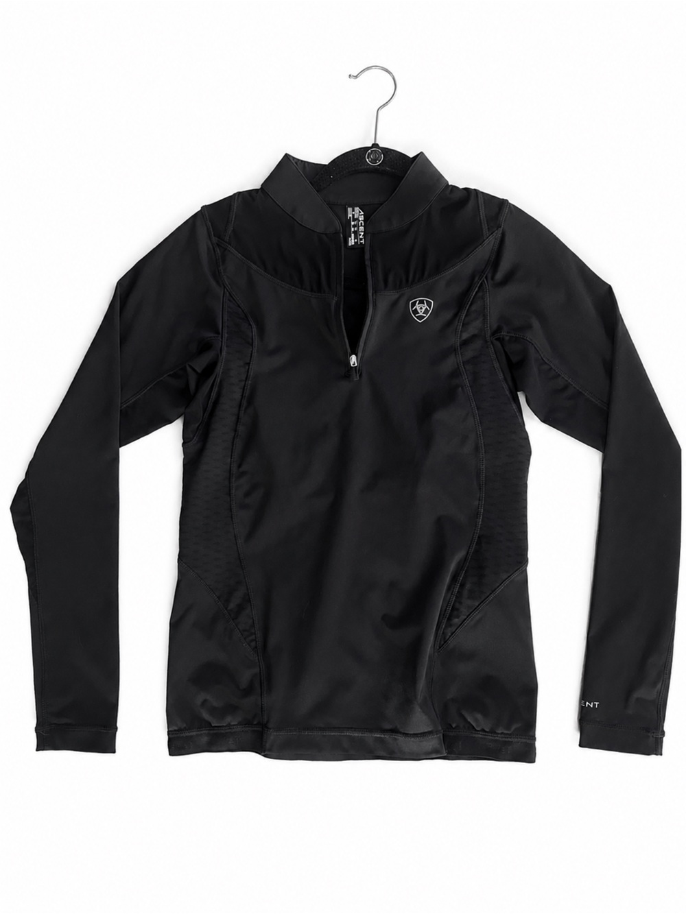 Ariat Black Ascent 1/4 zip baselayer